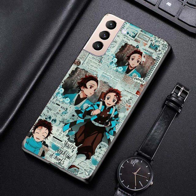 Shell For Samsung Galaxy S21 S20 S10 S9 S8 Plus Ultra 5g S10lite S10e S7edge S20 S21 Fe Cover Case Demon Slayer Kimetsu Anime