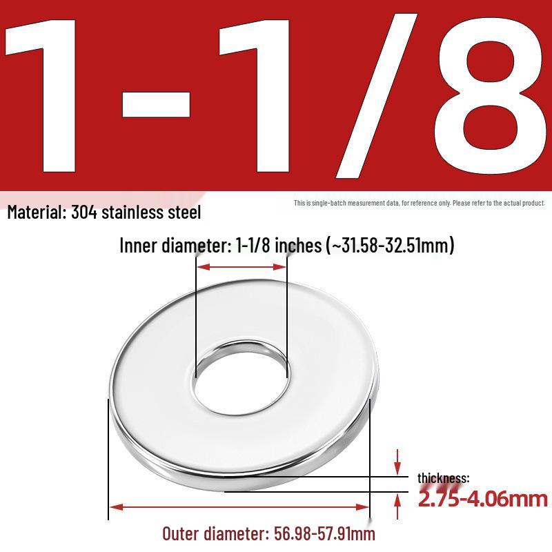 304/316 Stainless Steel Flat & Round Washers Collection