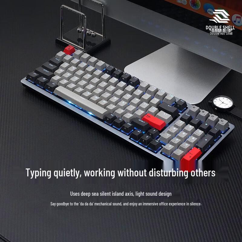 Double Shell M96P Tri-Mode Silent Mechanical Keyboard