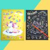 1Set Cartoon Scratching Paper Rainbow Magic Scratch Drawing Graffiti Card Kit Painting Teaching Tools School Artclass Supply ZYF
