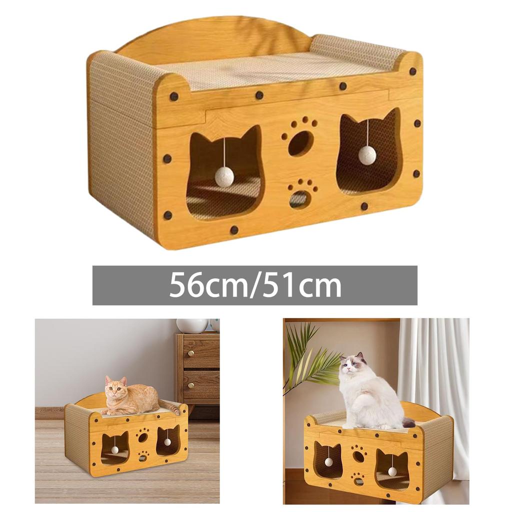 Cat Scratcher House Scratching Board Sturdy Gift Furniture Protection Wear