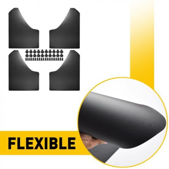 4X Black Universal Splash Guards Mud Flaps for Ford F150 F250 Car Pickup Truck V