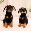 Lifelike Rottweiler Stuffed Animal Sitting Pose Plush Toy Small Dog Wildlife Park Keepsake Kids Present 30cm