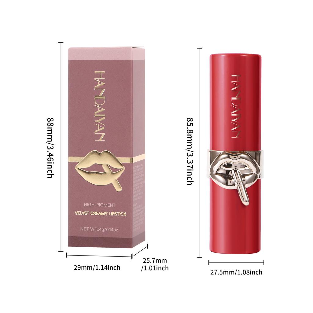 6 Color Matte Lipstick Non-Stick Cup Long-Lasting Velvet Finish Lipstick Pen Smooth Matte Lip Color Waterproof Non-Fading