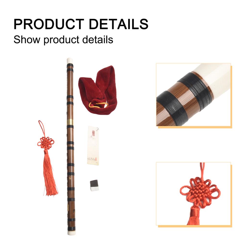 G Key For WOODWIND Dizi Flute Two Part with Brass Joints Lightweight Design for Clear and Accurate Flute Sound