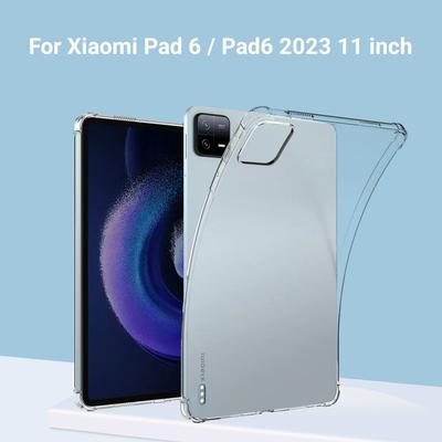 Silicone TPU Case For Xiaomi Pad 6 2023 Transparent Shockproof Anti-fall Protective Cover For Xiaomi Mi Pad6 Pad 6 Pro 11 Inch