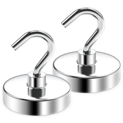 N52 Strong Magnetic Hooks Load Bearing Hook MultiPurpose Storage for Home Kitchen Bar Storage Key Hanging Hanger