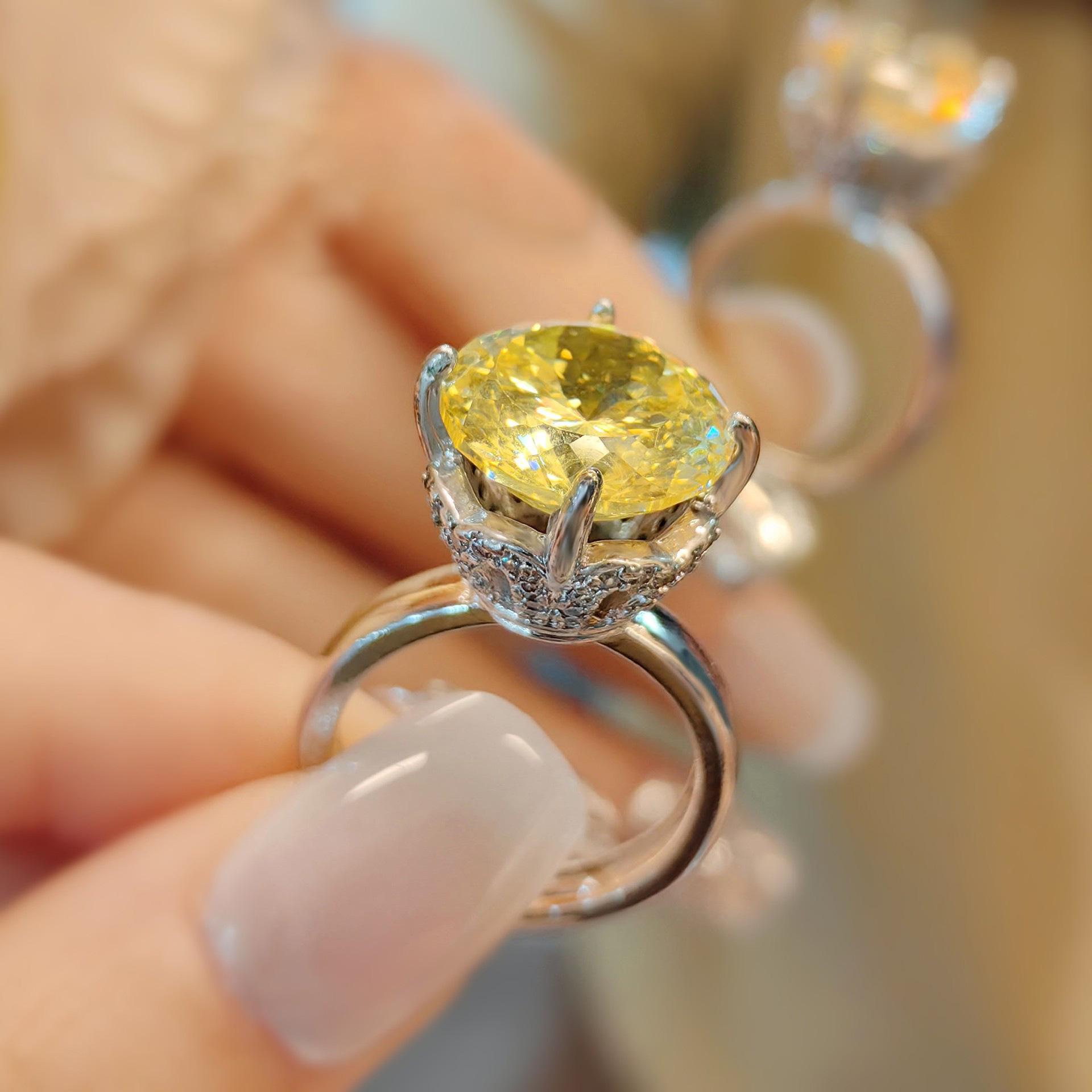 

Комплект колье и кольца Птичье гнездо , имитация топаза, премиальный высокоуглеродистый бриллиантовый порошок, кристалл, серьги-пусеты Сокровище