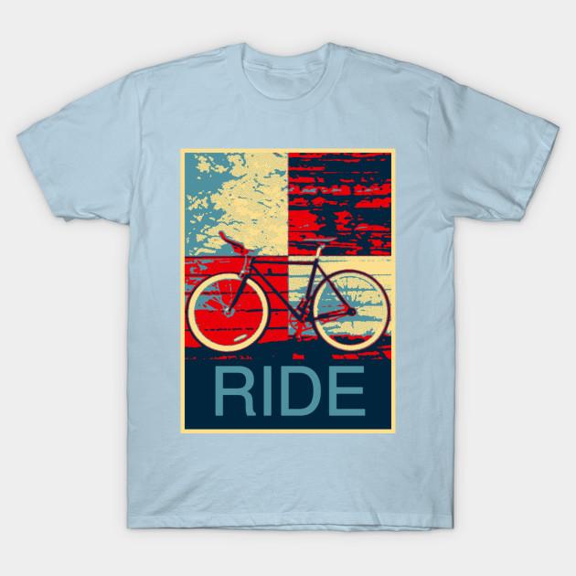 Men Black Print T-shirt Ride No-Cut Transfer Paper Print Cotton Tshirt XL светло-синий