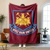 West Ham Morbida e confortevole flanella Adatta per divani salotti campeggio all'aperto viaggi e fa anche un ottimo regalo di anniversario