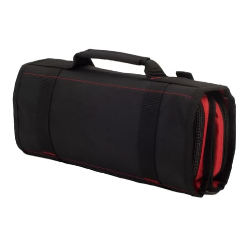 SK11 Roll Bag DX M 580ÁE00mm Tool Storage with Zipper Pocket Black/Red