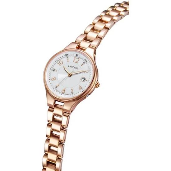 CITIZEN Special wicca Pink Watch KS1-864-13 Solar-Powered Radio-Controlled Watch, Gold, Women's