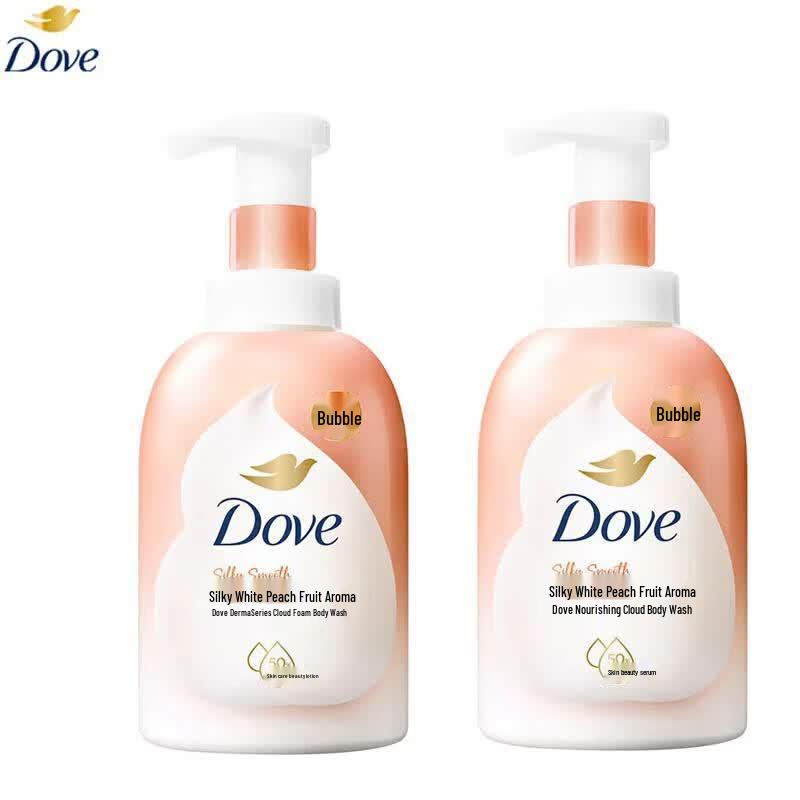 Dove Увлажняющая пена для ванны «Белый персик»