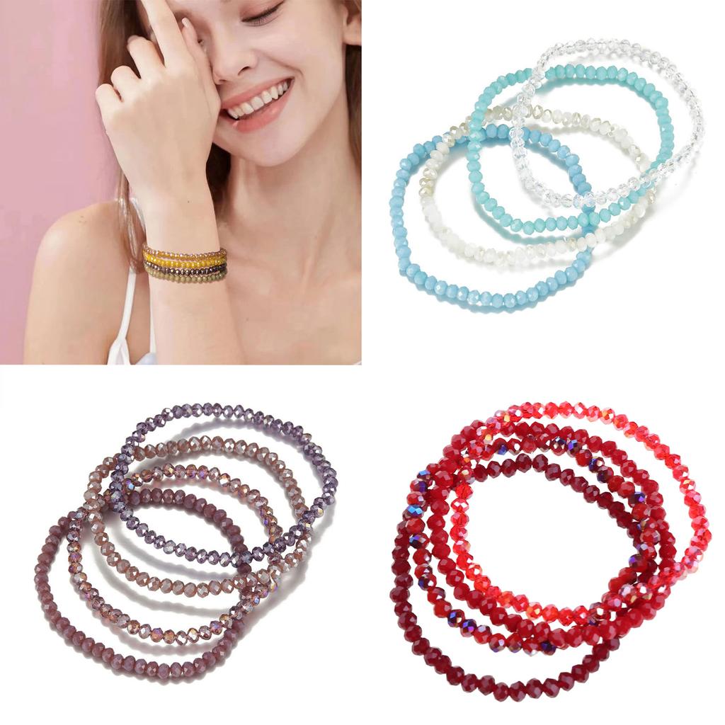 Multilayer Crystal Bead Bracelet for Women Elegant Styles Fashion Jewelry Accessory Special Gifts for Trendy Ladies