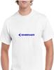 Embraer Blaues Logo Brasilianischer Luft- und Raumfahrtkonzern Weißes Baumwoll-T-Shirt