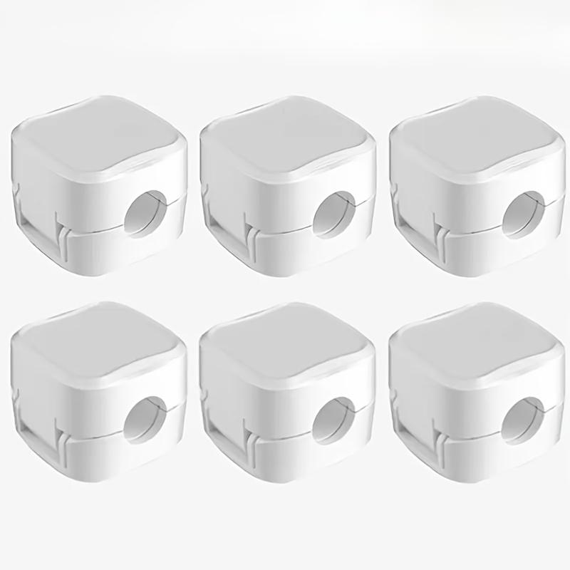 6//12/18pcs Magnetic Cable Organizers No-Drill Adhesive Cord Holders for Desk Car Sleek Charging Cable Management Clips