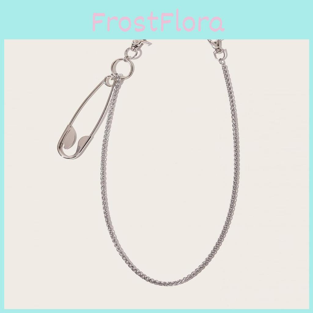Pin Stainless Steel Pants Chain For Women With Lobster Clasp Punk Waist Accessory