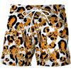 Cartoon Music Colorful Graffiti Beach Shorts Men 3d Print Swim Trunks Summer Surf Board Shorts 80s 90s Street Short Pants