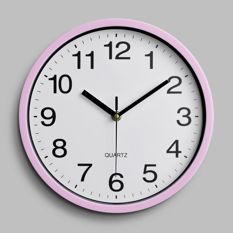 10 Inch 25CM Plastic Wall Clock Quartz Clock Bedroom Living Room Wall Clock Simple Clock