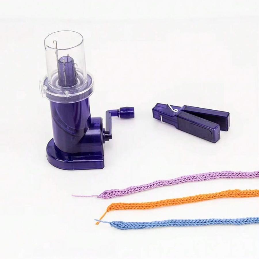 Portable Hand Knitting Machine Embellishment Knit Loom Knitting Machine Bracelet Weave Tool for DIY Handmade Sweater Scarf