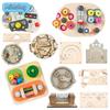 Montessori Busy Board Accessories Wooden Toy Combination Matching Doorbell Gear Graphics Educational Toy Education Trainig Toy