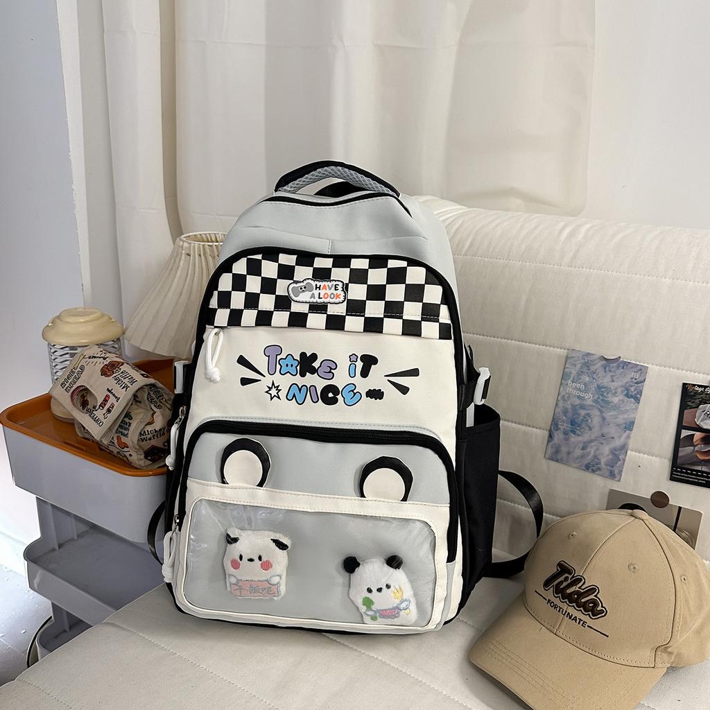 Schoolbag new schoolbag female cute bear backpack large capacity primary school students junior high school students high school students casual