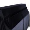 Mooson Full Upright Piano Dust Cover, Soft Flannel, Front-Opening Design