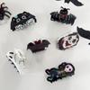 Spider Halloween Hair Claw Acrylic Skeleton Shark Clip Fashion Halloween Themed Gripper  Girls