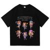 Korean Girls Band KATSEYE Print T-shirt Cotton Short Sleeve Loose Female Tshirts Unisex Streetwear Casual Women Men T Shirt Tees