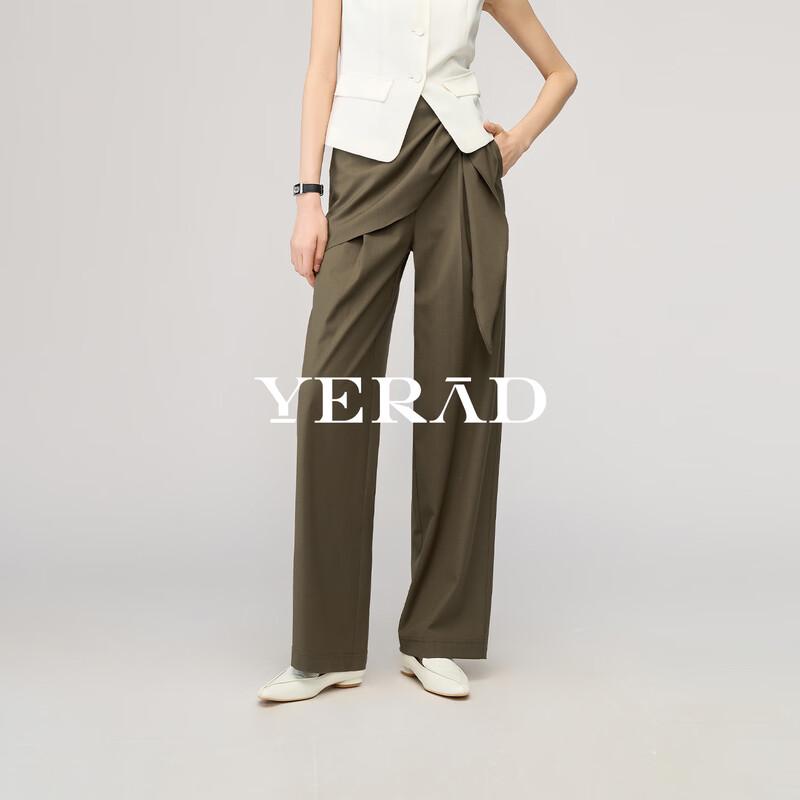 

YERAD Women s Slimming Casual Wide-Leg Pants M