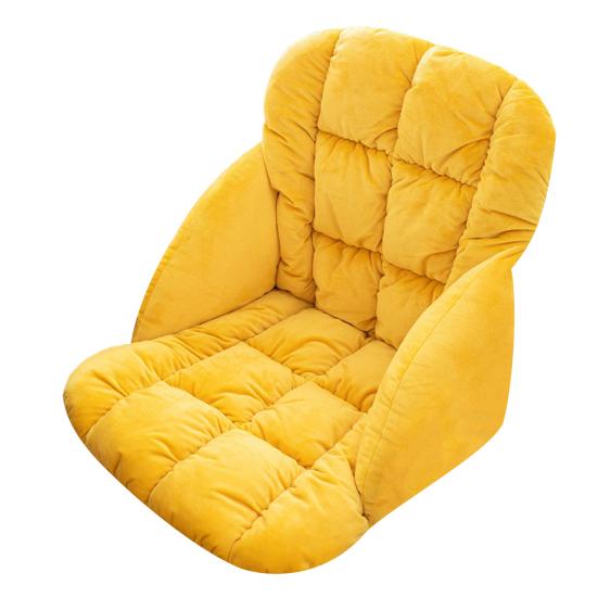 Winter Chair Cushion with Back Support And Elastic Band Thickened Keep Warm Detachable Washable Office Chair Seat Cushion Rocking Chair Cushion