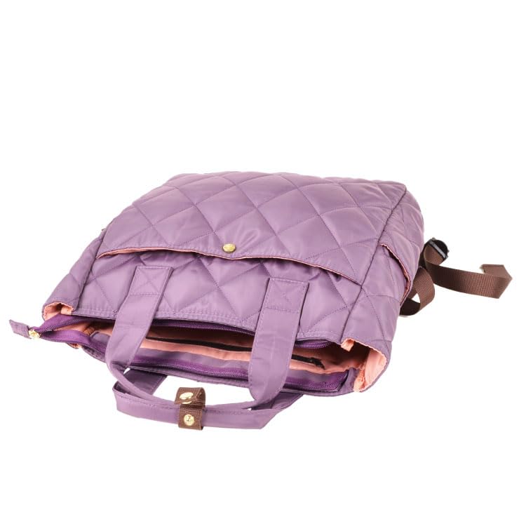 Stepprucksack 2-Wege, Lila, H30cm x B27.5cm x T9cm, 1405-PU