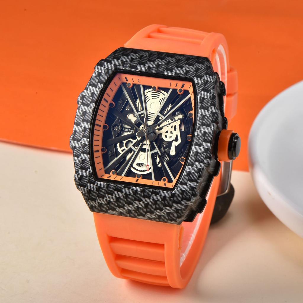 Richard Barrel Quartz Watch Male Student Trend Single Calendar Men's Hand Watch Quartz Watch