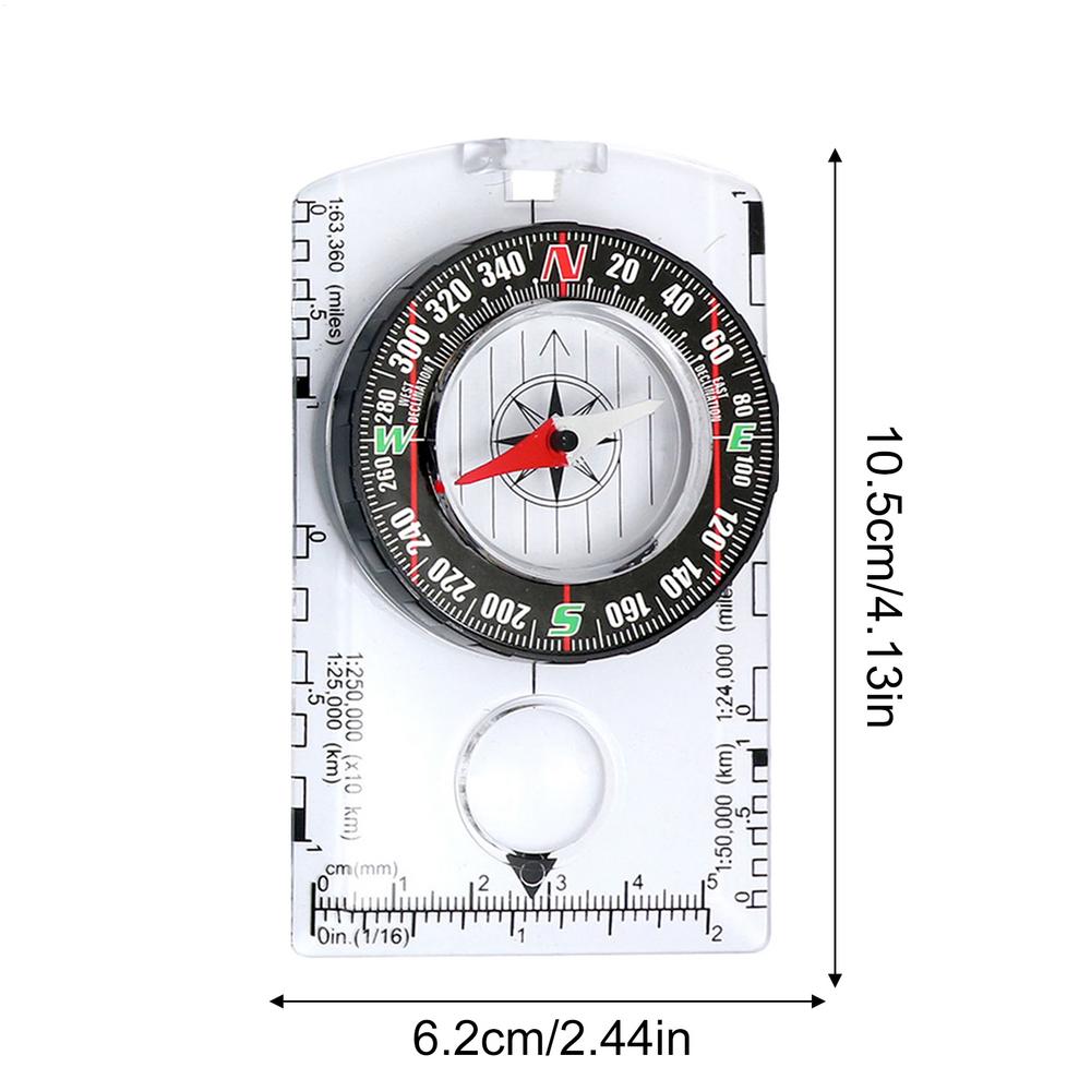 Lightweight Camping Compass For Hiking Precise Portable Orienteering Compass Multifunctional Educational Aid Navigation Tool