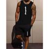 Polyester Tank Top and Shorts Set Moisture Wicking Quick Dry Lightweight