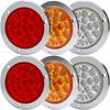 Aoling Truck Tail Lamp Round Trailer Tail Lamp, 16 LED Truck Tail Lamp, Truck