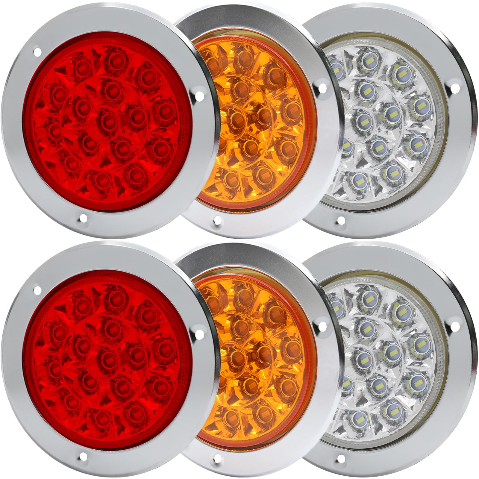 

Aoling Truck Tail Lamp Round Trailer Tail Lamp, 16 LED Truck Tail Lamp, Truck жёлтый