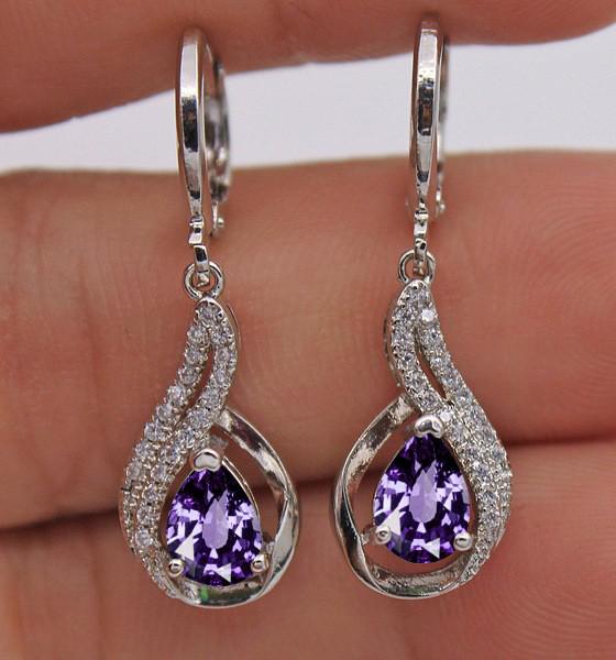 Teardrop Zircon Diamond Stud Earrings: Elegant, Simple, and Versatile Jewelry for Women