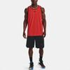 Under Armour Baseline Replica Color Block Logo Print Breathable Round Neck Sleeveless Basketball Vest Men tops Bolt-Red 1370238-810