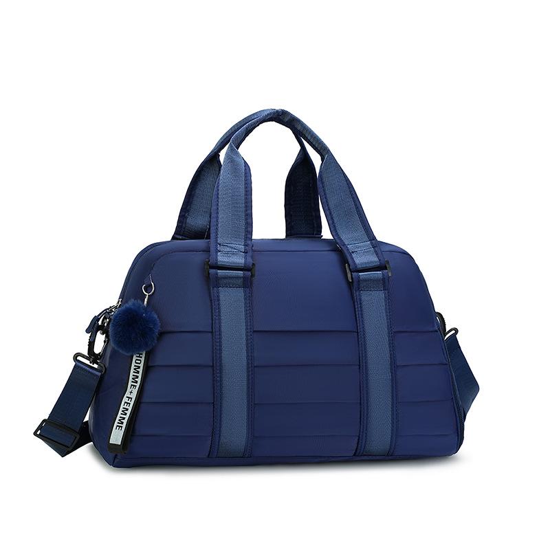 

Women s Large Capacity Solid Color Travel and Sports Fitness Crossbody Bag One Size синій