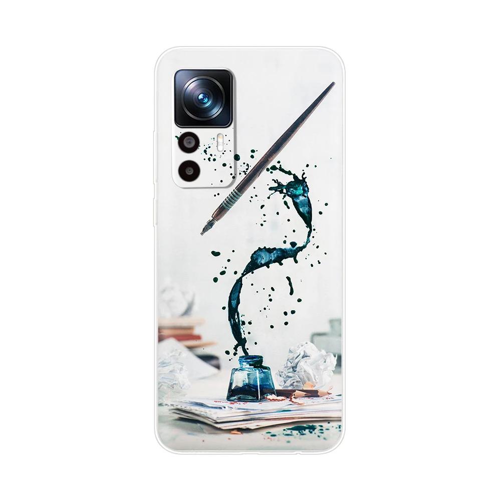 For Xiaomi 12T Pro Case Silicone Fashion Painted Soft Phone Case For Xiaomi 12T Case Back Cover For Xiomi Mi 12T Pro 12 T Bumper