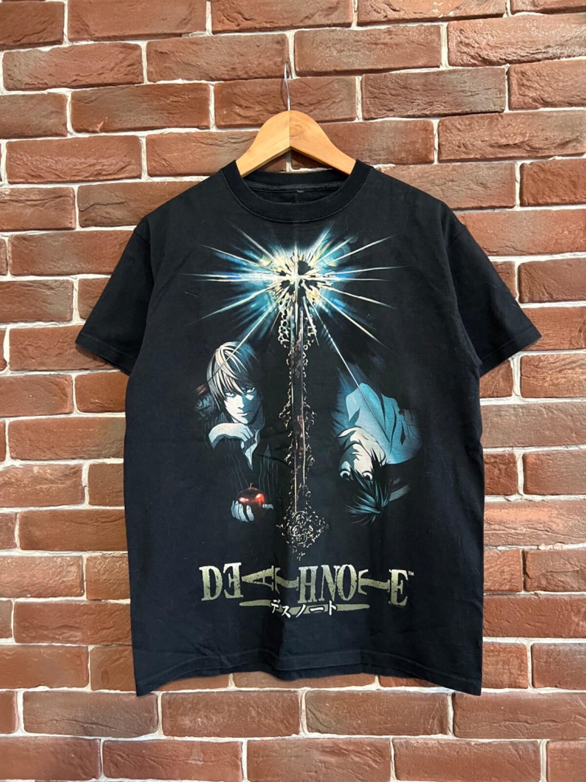 Rare Death Note Misa 00s Y2K Anime print tee Manga Grail M Black Unisex T-Shirt XL