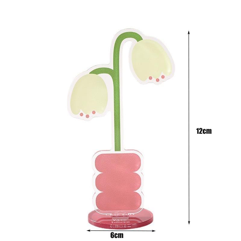 Creative Flower Acrylic Card Holder Memo Clips Cute Photocards Holder Display Stand Korean Stationery Office Desk Organizer