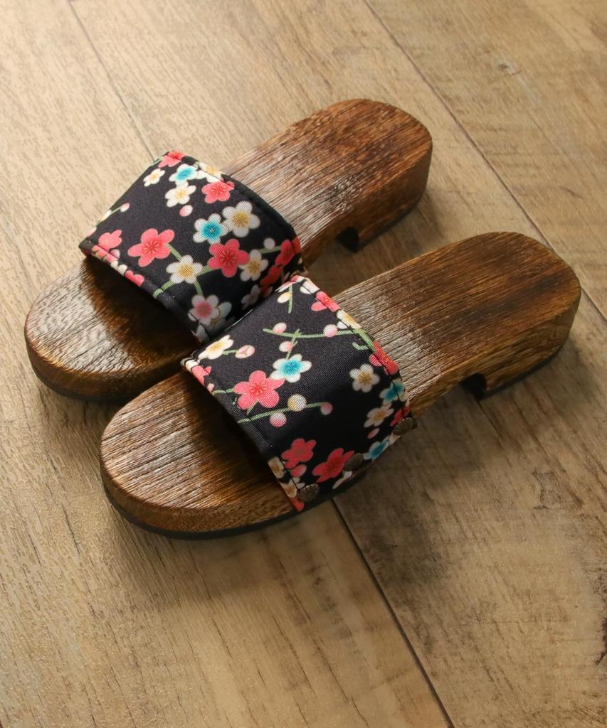 Japonské opálené [KYOETSU] [Kyoetsu] sandály, Geta, Vzor, Paulovnie, Dámské (17, měření_24_bodů_5_centimetrů)