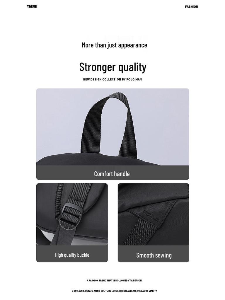 Herren Casual Business Laptop-Rucksack mit mehreren Fächern - Vielseitige Studenten-Schultasche, Reise-Tasche mit großer Kapazität