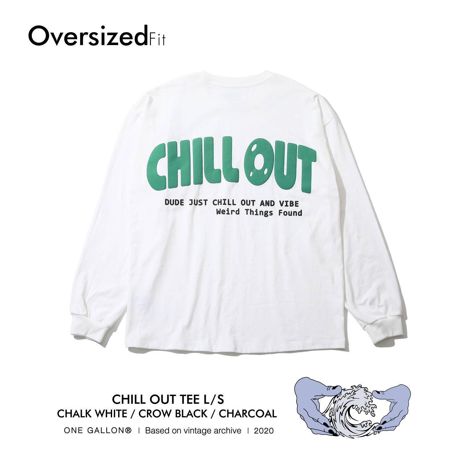 Weird Things Found Chillout Long Sleeve T-Shirt (Off-White) Off White / L