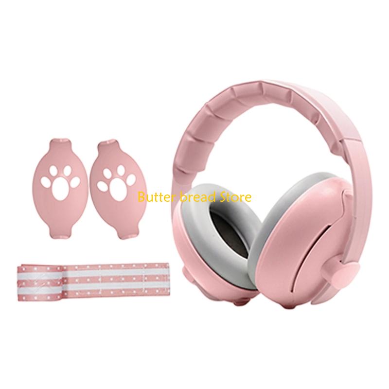 W89C Noise Reduction Hearing Protectors Baby Ear Protections Noise Cancelling Headphone Unisex Hearing Protections Earmuffs розовый