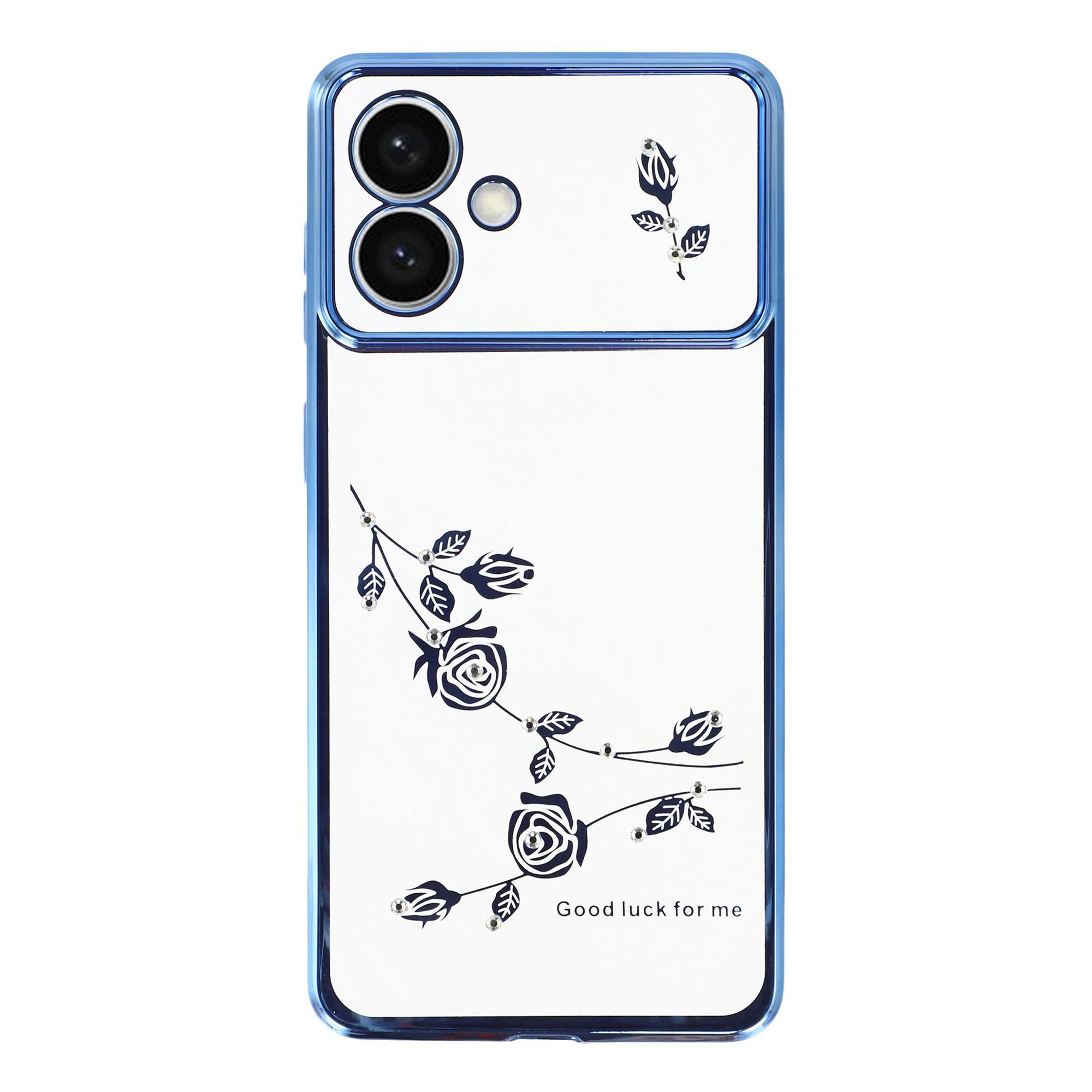 

KADEM For Samsung Galaxy S26 Edge Case Flower Rhinestone Decor TPU Phone Cover