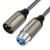 SOEYBAE 15M Kabel Mikrofonowy XLR Męski na Żeński, Kabel Canon, Przewód Mikrofonowy, Zbalansowane Połączenie XLR, Kompatybilny ze Wzmacniaczami AV, Głośnikami i