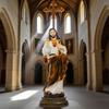 Religious Figurine Gift Decoration Home Resin Figure  With Artistic Carving For Office Shelves Display